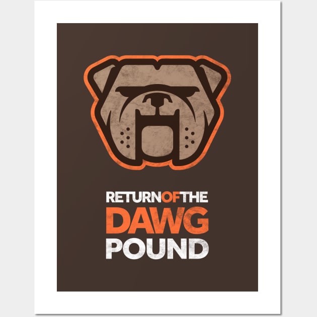 Cleveland Playoffs Run - Return of the Dawg Pound Wall Art by BooTeeQue